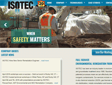 Tablet Screenshot of isotec-inc.com